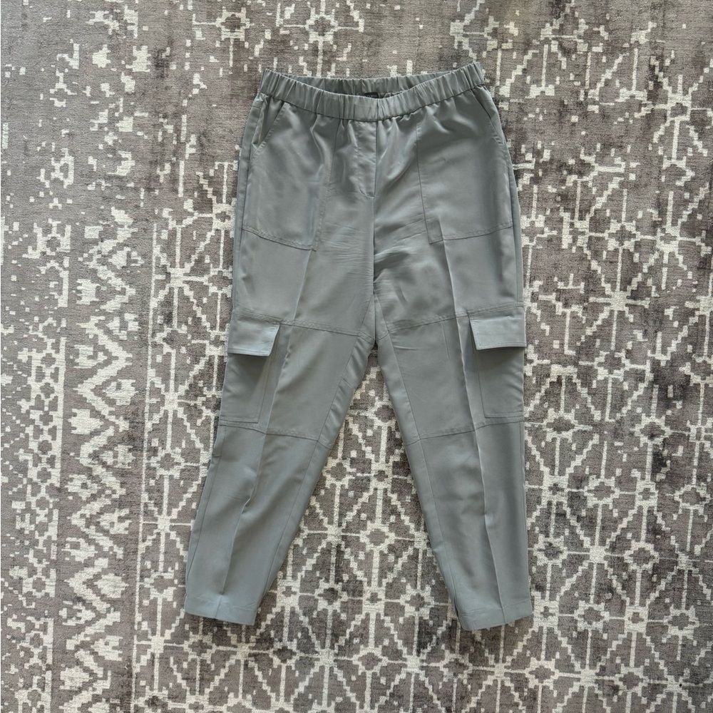S Vince Camuto Mid/High Rise Grey Dress Jogger Cargo Casual Slacks Pant